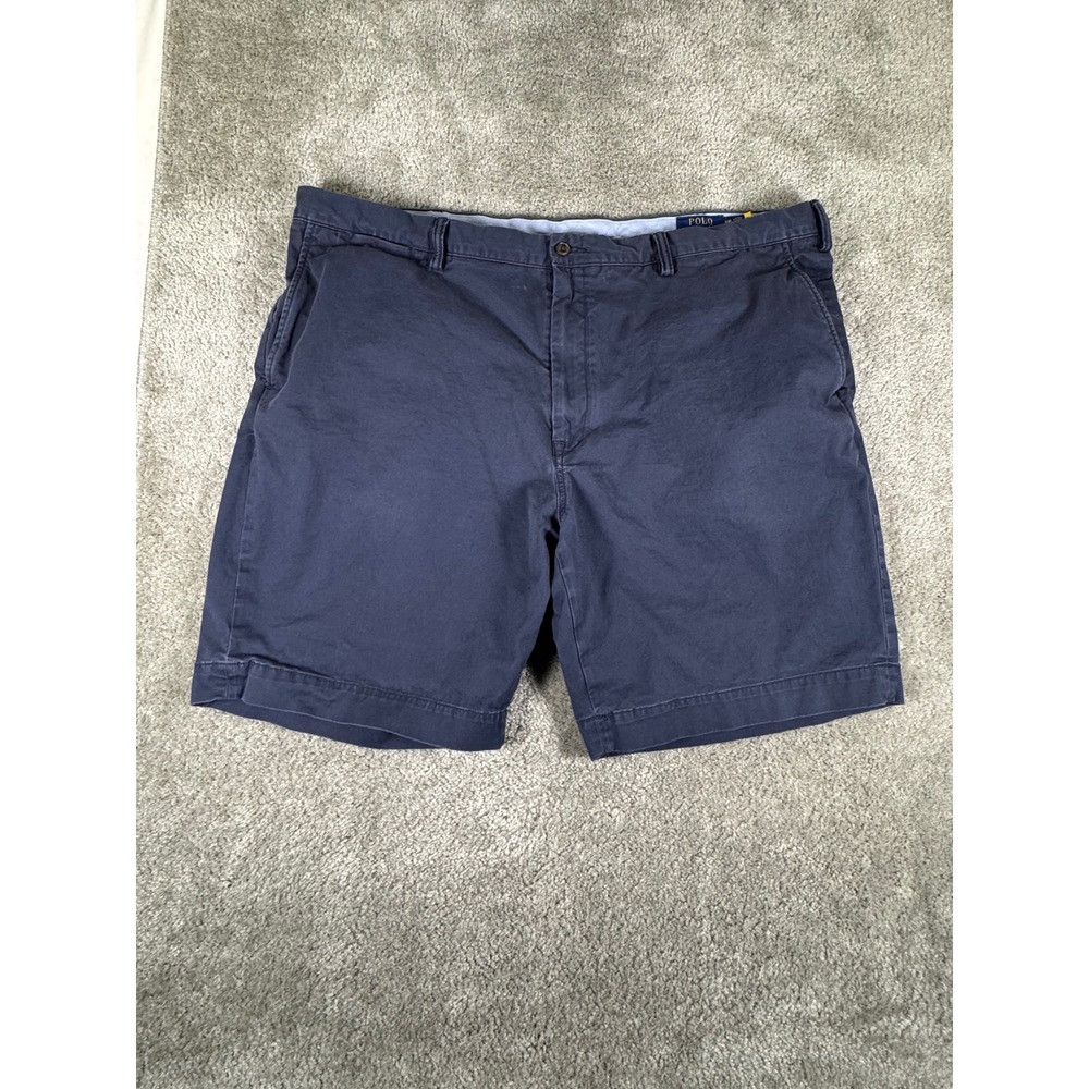 Polo Ralph Lauren Mens Navy Blue Stretch Classic Fit Chino Shorts 44B
